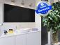 Preview: Infrarotheizung 1400 Watt 200x80 cm Front ESG Glas schwarz emailliert